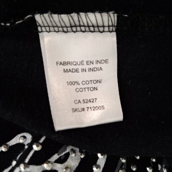 Plus Size XXL Graphic Pattern Rhinestone Boho Women's Rock Star Tank Top - Picture 5 of 6